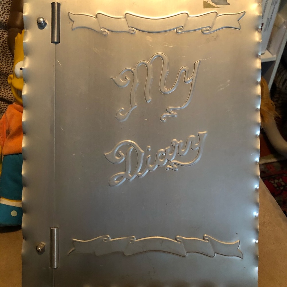 Aluminum cover baby book 1960s or earlier